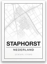 Poster/plattegrond STAPHORST - 30x40cm