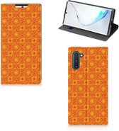 Samsung Galaxy Note 10 Hoesje met Magneet Batik Orange