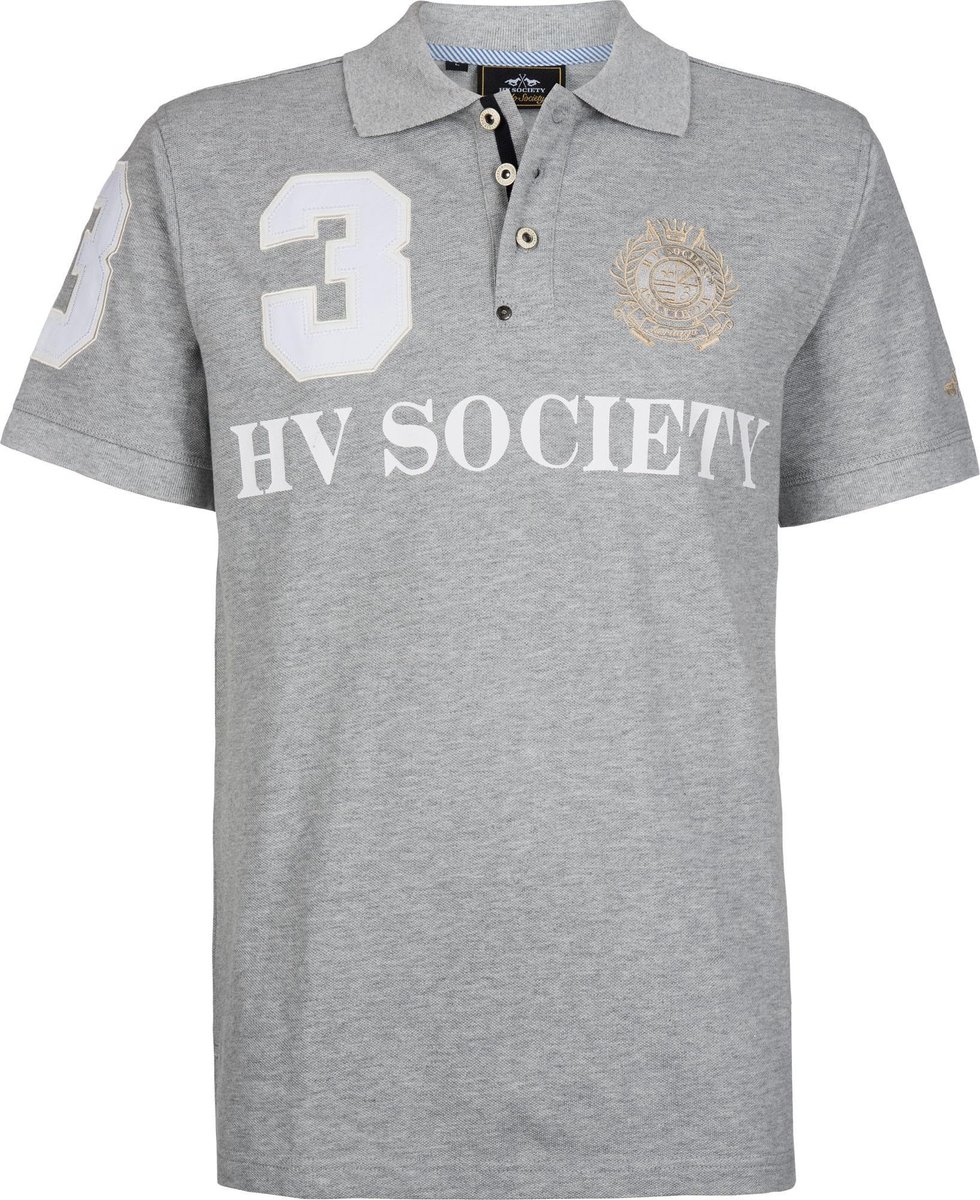 HV Society Heren Poloshirt Grijs Favouritas MF S bol