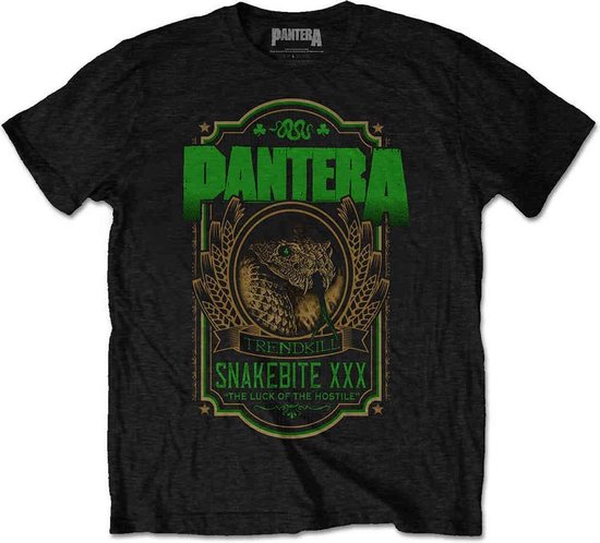 Pantera - Snakebite XXX Label Heren T-shirt - XL - Zwart