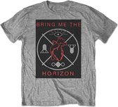 Bring Me The Horizon Heren Tshirt -2XL- Heart & Symbols Grijs