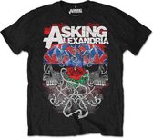 Asking Alexandria Heren Tshirt -M- Flagdana Zwart