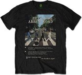 The Beatles - Abbey Road 8 Track Heren T-shirt - S - Zwart