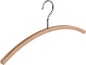 De Kledinghanger Gigant - 4 x Garderobehanger Object 1 beukenhout met licht eiken fineer, 45 cm