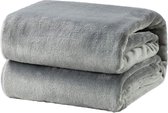 Bedsure Deken Grijs 130x150cm - Fleece - Warm - Zacht - Bed Sofa - Fleece Plaid - Plaids - Extra Dik