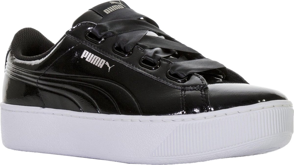 rukken diep plastic PUMA Vikky Platform Ribbon P Sneakers Dames - Puma Black-Puma Black |  bol.com