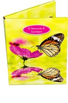 Notecards Flowers & Butterflies / Vlinders