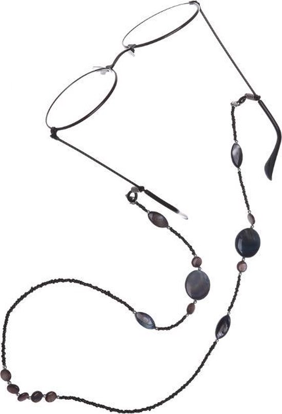 Zwart gevlochten bril/zonnebrilkoord Accessoires Zonnebrillen & Eyewear Brilkettingen 