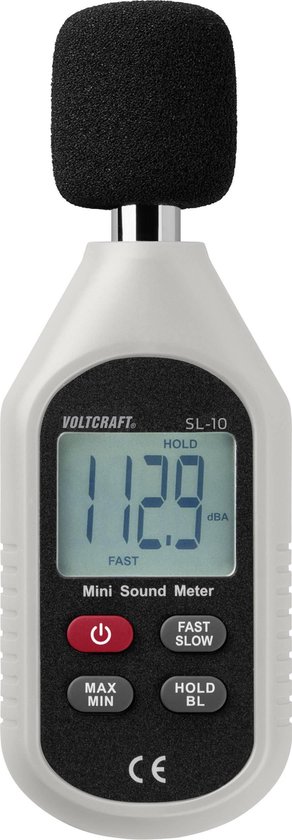 VOLTCRAFT SL-10 Decibelmeter 30 - 130 dB 31.5 Hz - 8 kHz