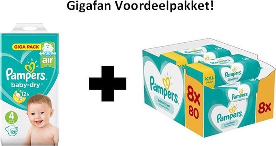 Pampers Voordeel Pakket Maat 4 - 9 tot 14kg | bol.com