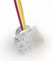 Shotglas met Oeteldonks lint - transparant - 25 stuks