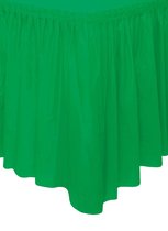 UNIQUE - Smaragdgroene plastic tafelrok