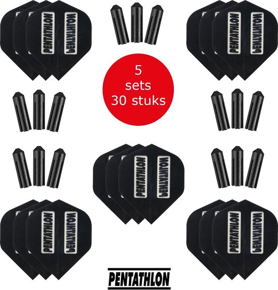 Pentathlon X180 Super Dick Dart Flights - 5 Sets Standard Größe