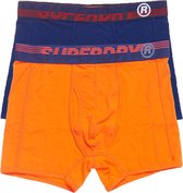 Superdry Onderbroek - Maat S  - Mannen - blauw/oranje