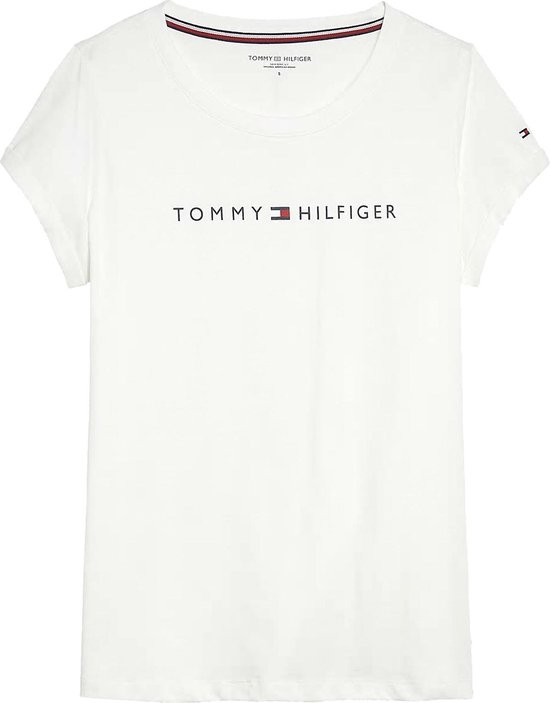 constant op gang brengen ornament Tommy Hilfiger - Dames - T-Shirt Logo - Wit - XS | bol.com