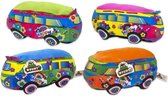 Pluche Happy Bus - 25 cm - assorti