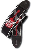 ASGG-600 gitaar Strap 2" Logo rood