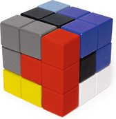 Kikkerland Blok kubus 3D houten puzzel