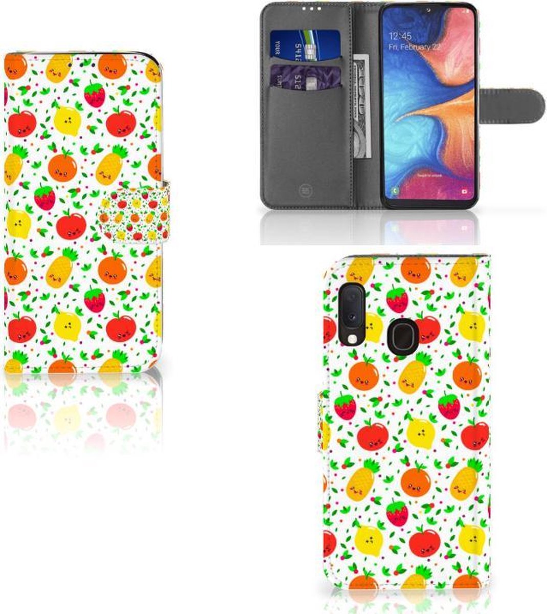 Samsung Galaxy A20e Book Cover Fruits