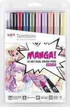 Brush pen ABT Dual Brush Pen Manga-Set, Shojo 10 pcs. (each 1 x N00, N15, 062, 158, 528, 623, 703, 755, 850, 873)
