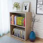 Boekenkast 60x31x78 cm EIken (Incl Magazine Houder) - Boeken kast - Boekenrek - badkamer rek - Woonkamer rek