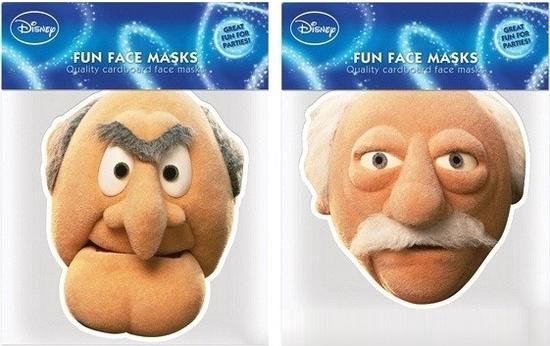 bol.com | 2x Statler en Waldorf verkleed maskers The Muppet Show - Feest  gezichtsmaskers van...