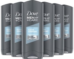 Dove Men Clean Comfort Douchegel - 6 x 250 ml - Voordeelverpakking