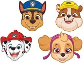 8x Paw Patrol maskers voor een Paw Patrol themafeestje - thema feest  maskers kinderfeestje/verjaardag