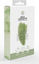 "Daily Concepts" | Gua Sha Gezichts Tool | 100% authentiek Jade | Vernieuwt de huid | lymfedrainage | Stralende huid