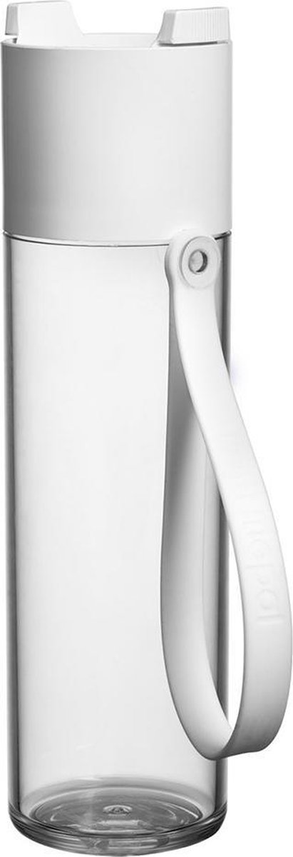 Mepal – drinkfles JustWater – 500 ml – wit – waterfles – drinkt als een  glas – lekvrij | bol.com