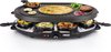 Princess Gourmetstel 162700 - Raclette Oval Grill Party - Speciaal crêpegedeelte - 8 personen - 43 x 30 cm - 2 meter snoer - 1200W - Regelebare thermostaat - 8 pannetjes