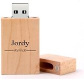 Jordy naam kado verjaardagscadeau cadeau usb stick 32GB