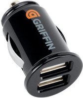 Griffin Duo USB Autolader voor Apple iPhone, Samsung, HTC, Sony en Nokia Car Charger Oplader met 2 USB Poorten