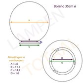 Outlight - Bollamp Bolano staand - Diameter bol 35cmx56cm hoog