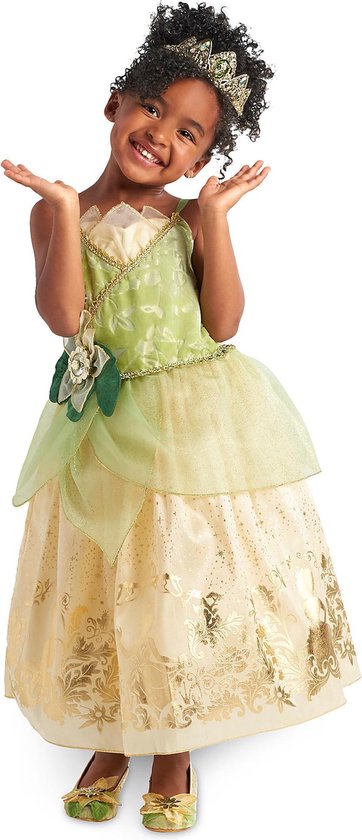 Tiana jurk | Disney verkleedjurk | superdeluxe uitvoering | kikkerprinses |  Prinses en... | bol.com
