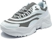 Elifano Dames Sneaker Zwart Wit Maat 39