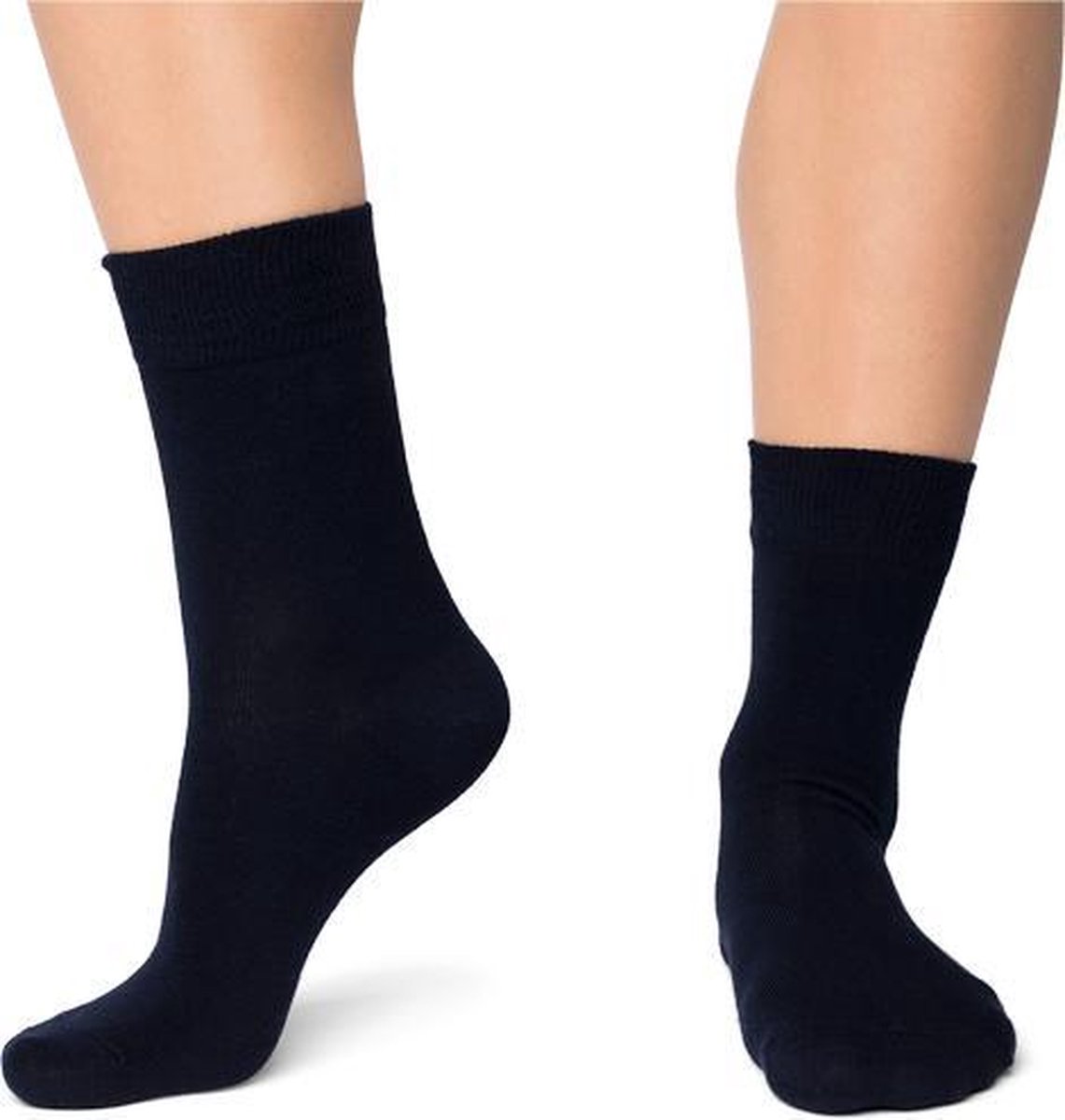 3 Paar Multipack Dames Extra zacht katoen Donker blauwe sokken Maat 35-38