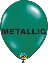 Ballonnen Metallic Emerald Green 30 cm 100 stuks