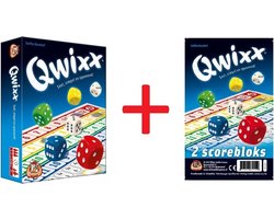 Dobbelspel Qwixx met 2 extra scoreblocks