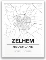 Poster/plattegrond ZELHEM - A4