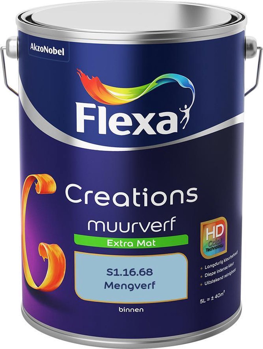 Flexa Creations Muurverf - Extra Mat - Mengkleuren Collectie - S1.16.68 - 5 Liter