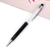 Zwart stylus pen met kristallen