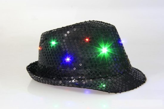 Lichtgevende Hoed - Zwart - Met RGB Verlichting - LED | bol.com