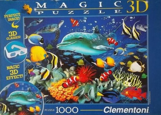 Clementoni - 3D legpuzzel De wereld onder water- 1000 stukjes | bol.com