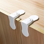 Veiligheidsslot voor Kast & Lade - Hoekslot - Kinderslot - Kastbeveiliging - Ladebeveiliging - 2 STUKS
