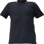 Knoxfield polo-shirt antraciet/rood S