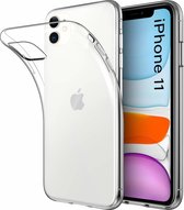 Ntech hoesje Geschikt voor iPhone 11 TPU Back Cover - Transparant