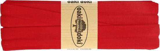 OAKI DOKI TRICOT DE LUXE JERSEY BIAISBAND ROOD 20MM X 3METER - 620