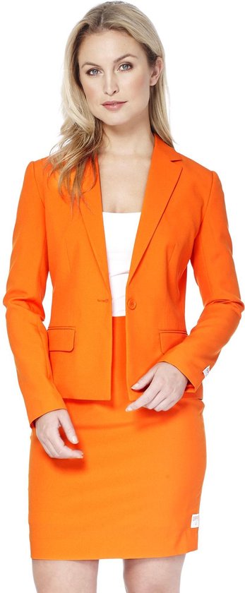 OppoSuits Foxy Orange - Vrouwen Kostuum - Oranje - Koningsdag - Maat 36