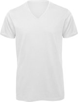 Senvi V-hals T-shirt 5 Pack 100% Katoen (Biologisch) Wit - XL